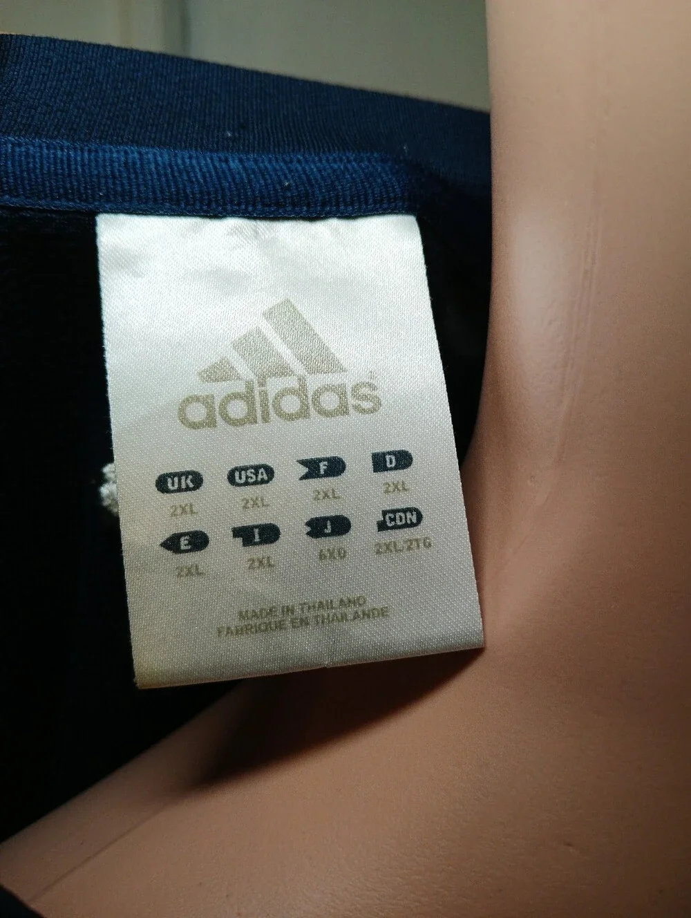 adidas Navy Blue Short-Sleeve Crewneck Tee